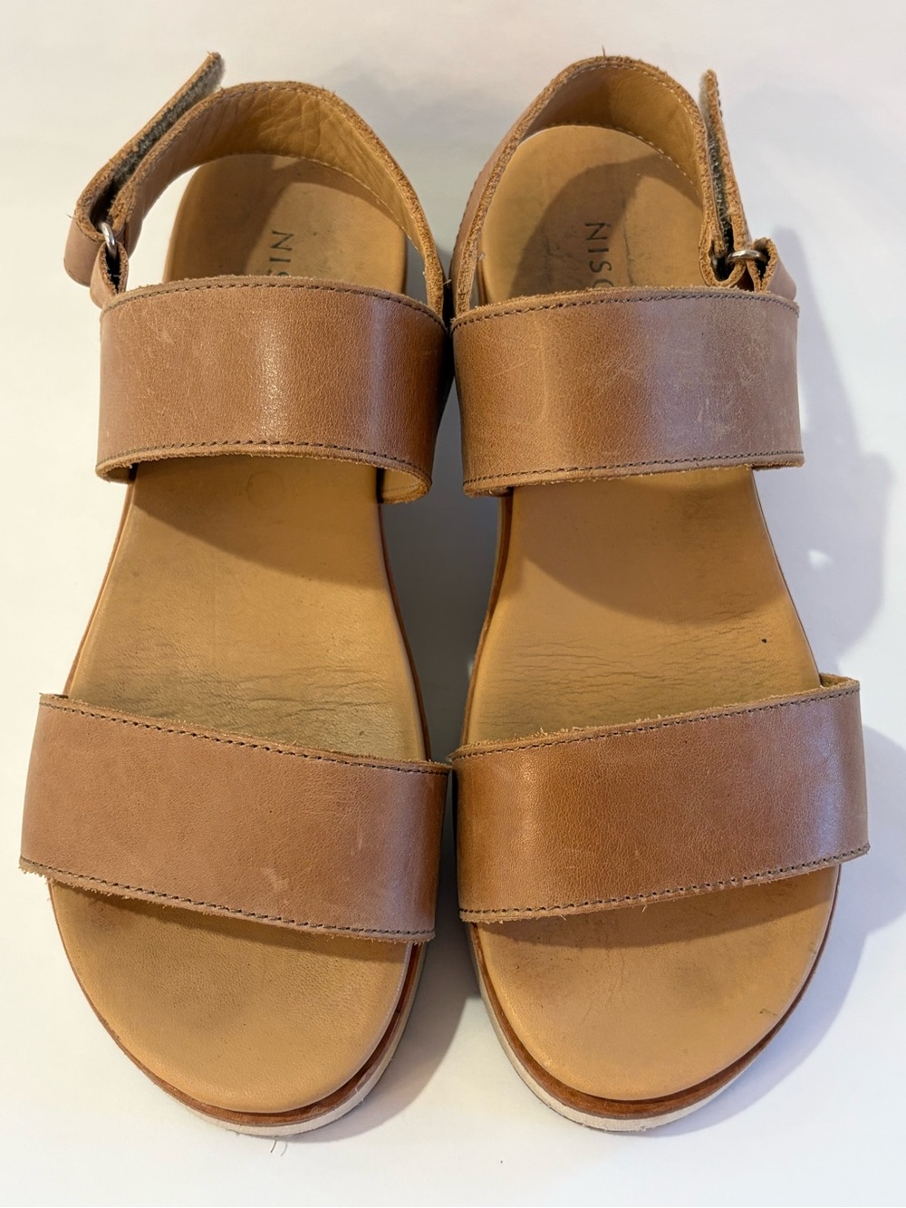 Nisolo Women's Tan Leather Double-Strap Sandal